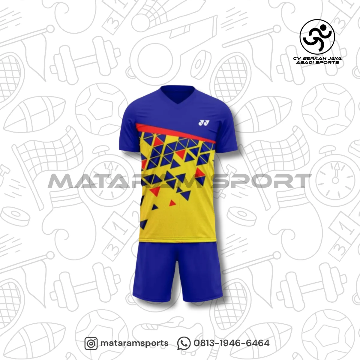 Stelan Kaos Badminton Anak / Junior 3
