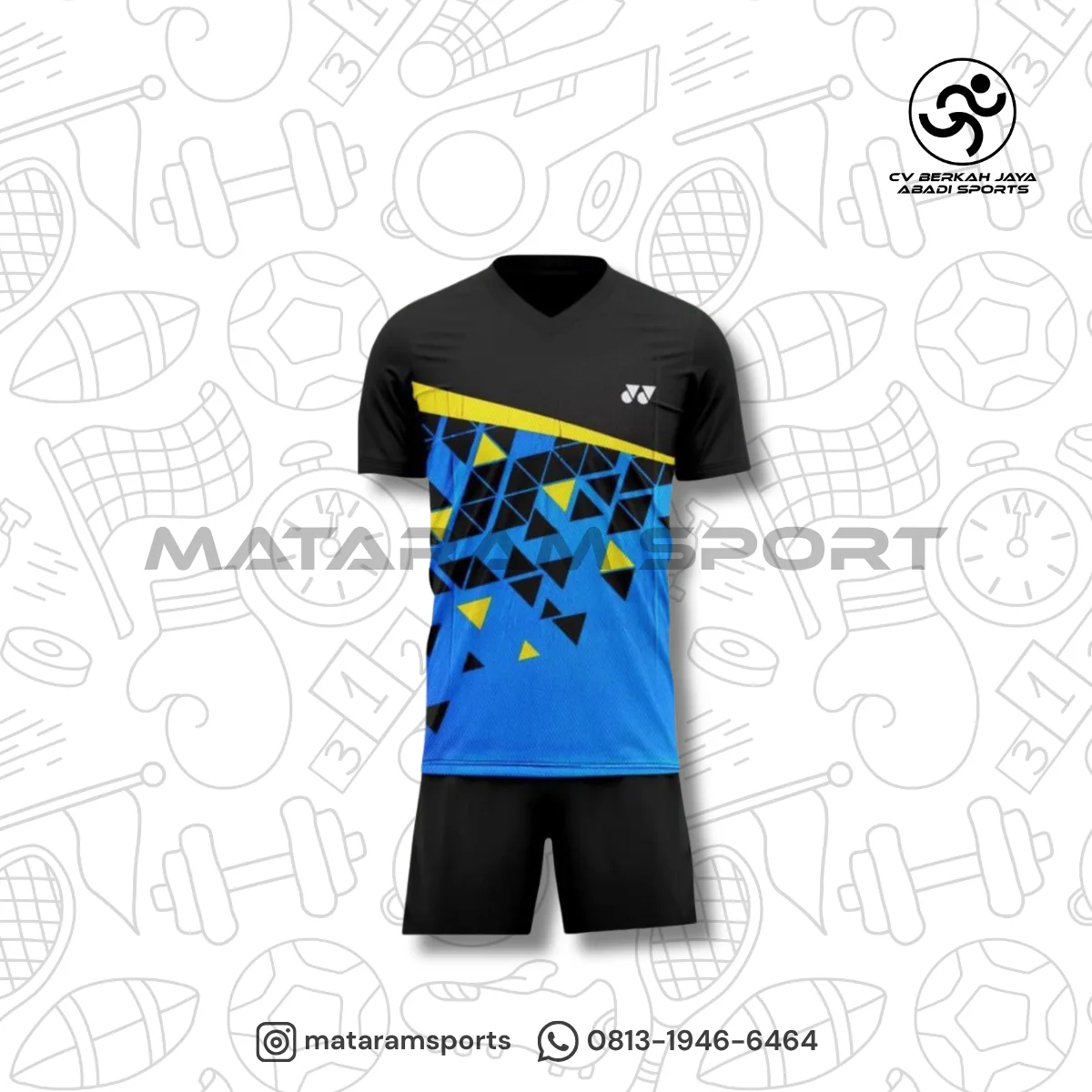 Stelan Kaos Badminton Anak / Junior 5