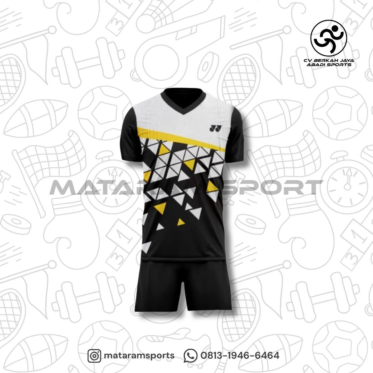Stelan Kaos Badminton Anak / Junior 4