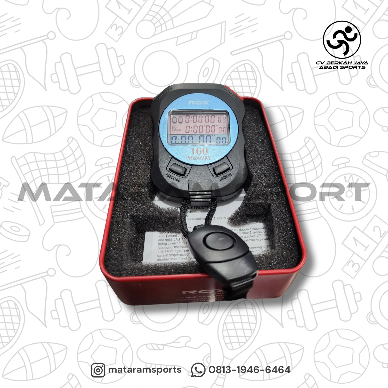 Stopwatch Rox Japan Chronograph 100M