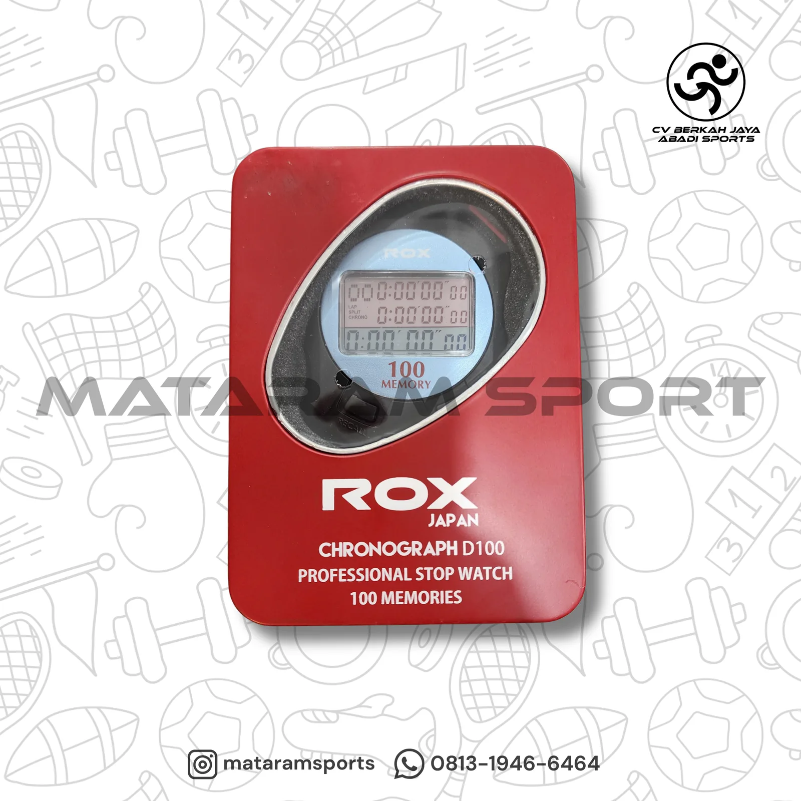 Stopwatch Rox Japan Chronograph 100M 2