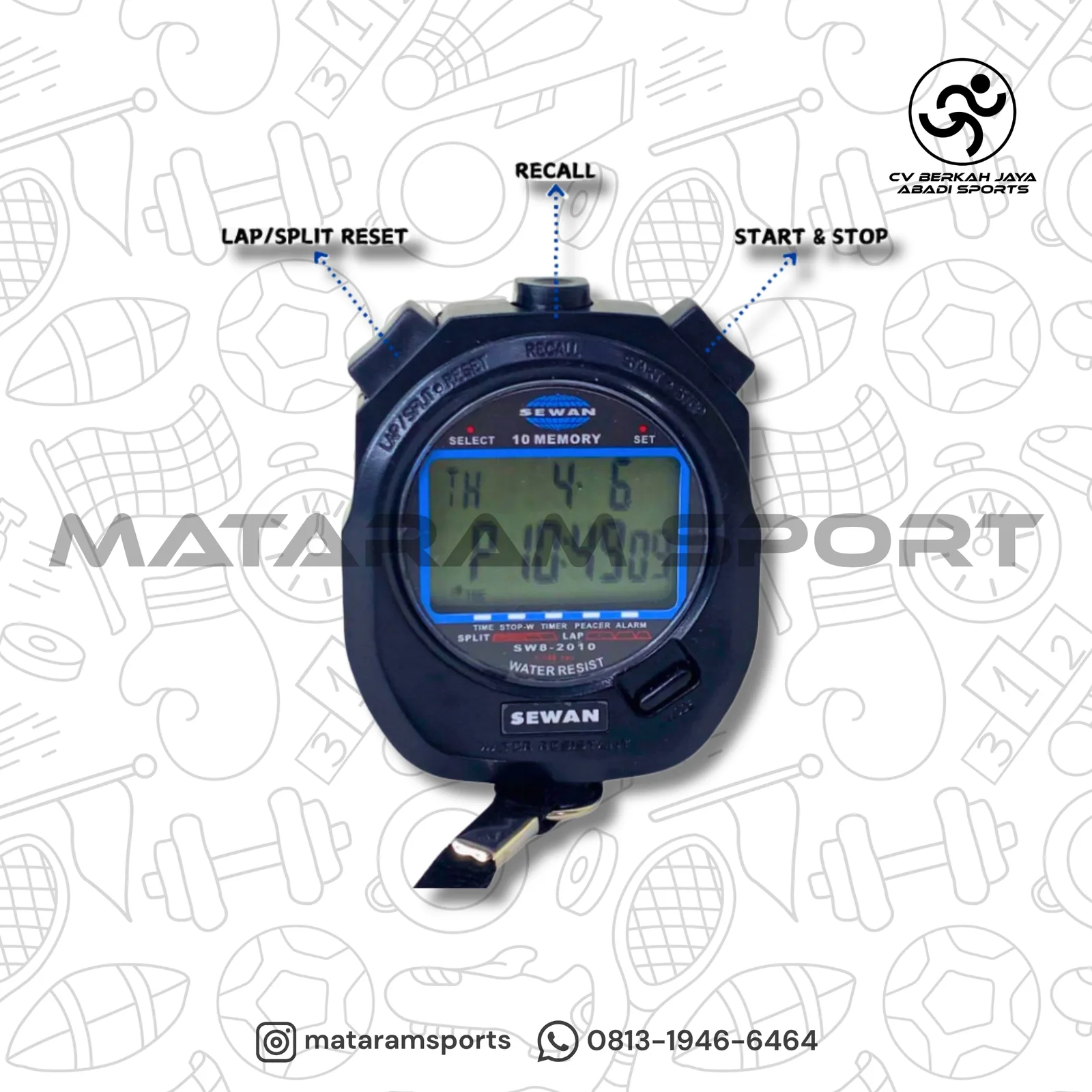 Stopwatch Sewan 10 dan 30 Memories 2