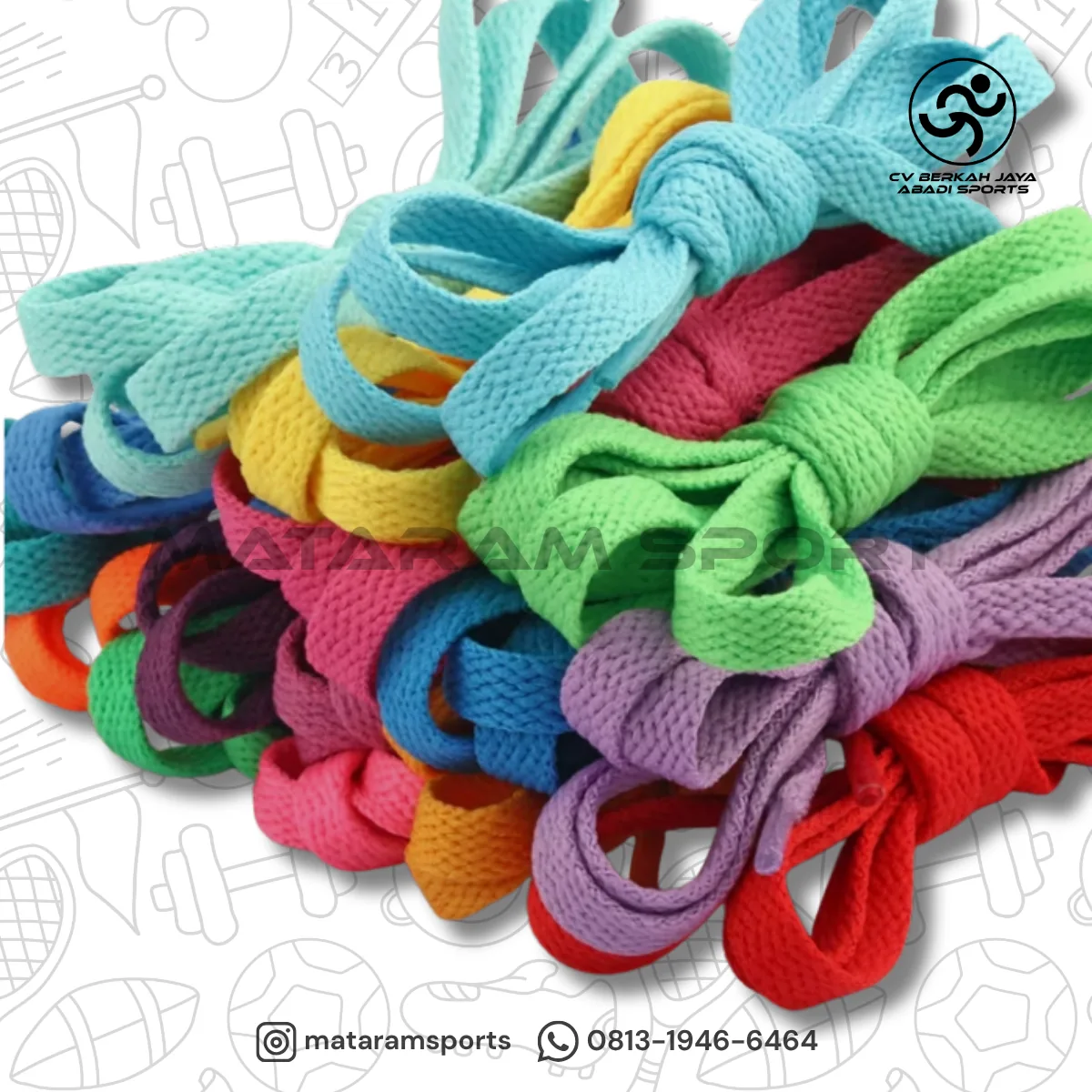 Tali Sepatu Warna-Warni