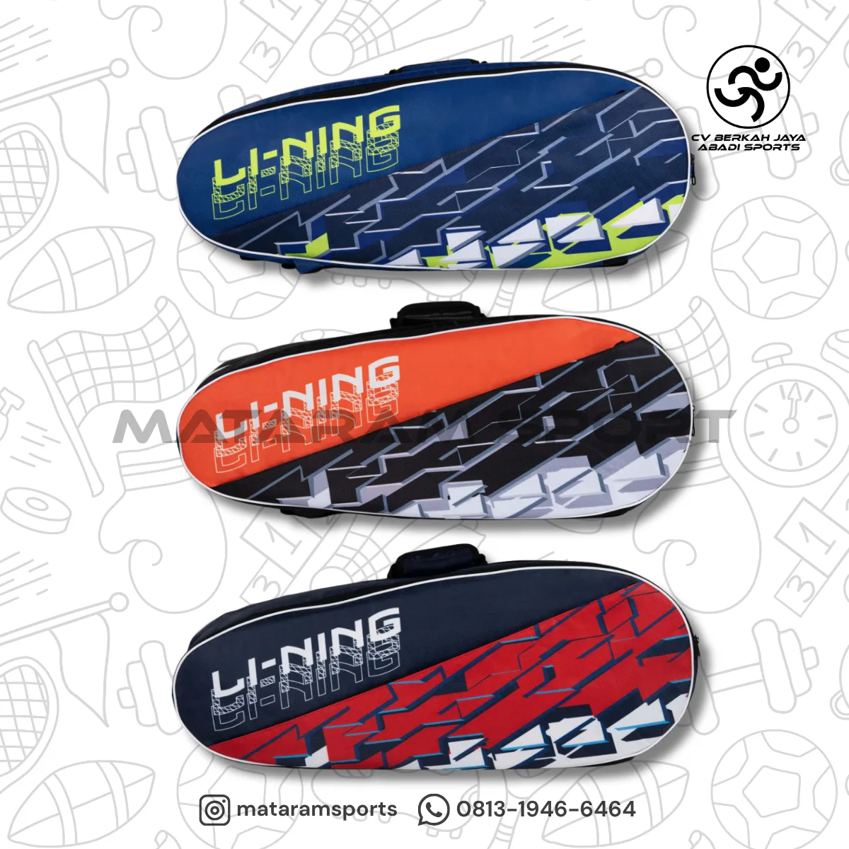 Tas Badminton Lining Polygon Kit Bag