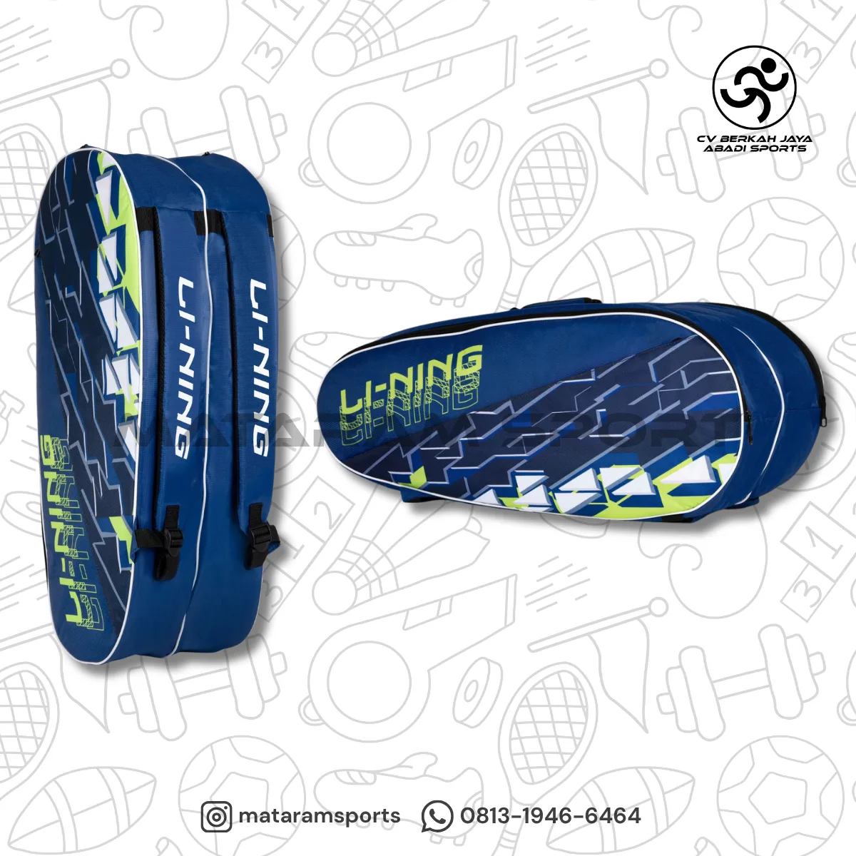 Tas Badminton Lining Polygon Kit Bag 3