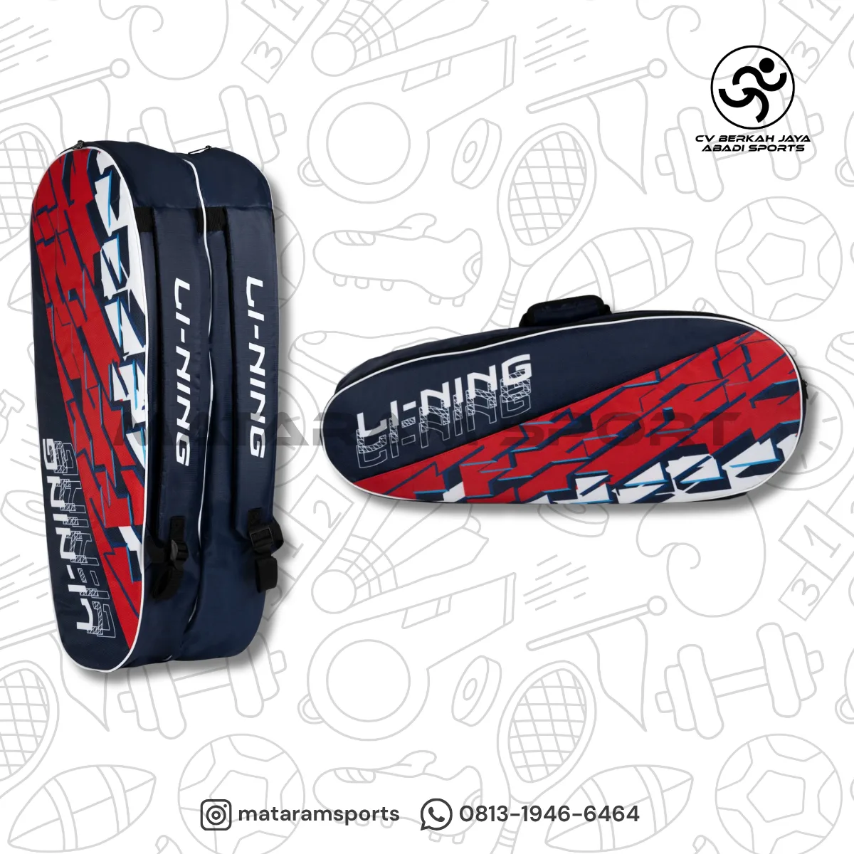 Tas Badminton Lining Polygon Kit Bag 4