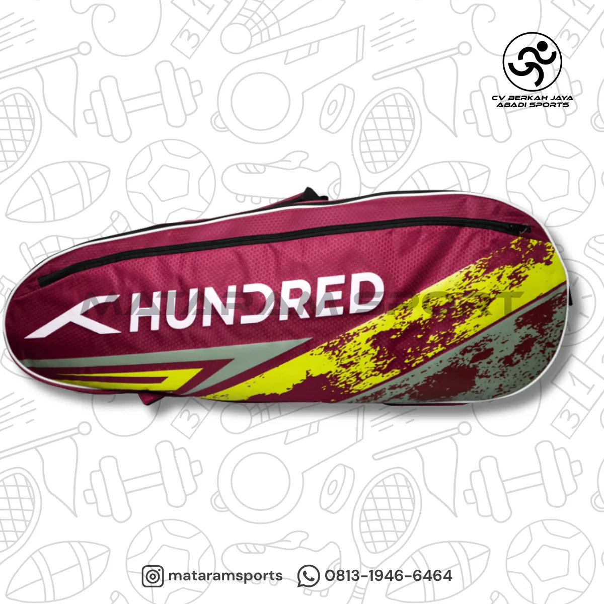 Tas Raket Badminton Hundred Type HBCC-2M100 4