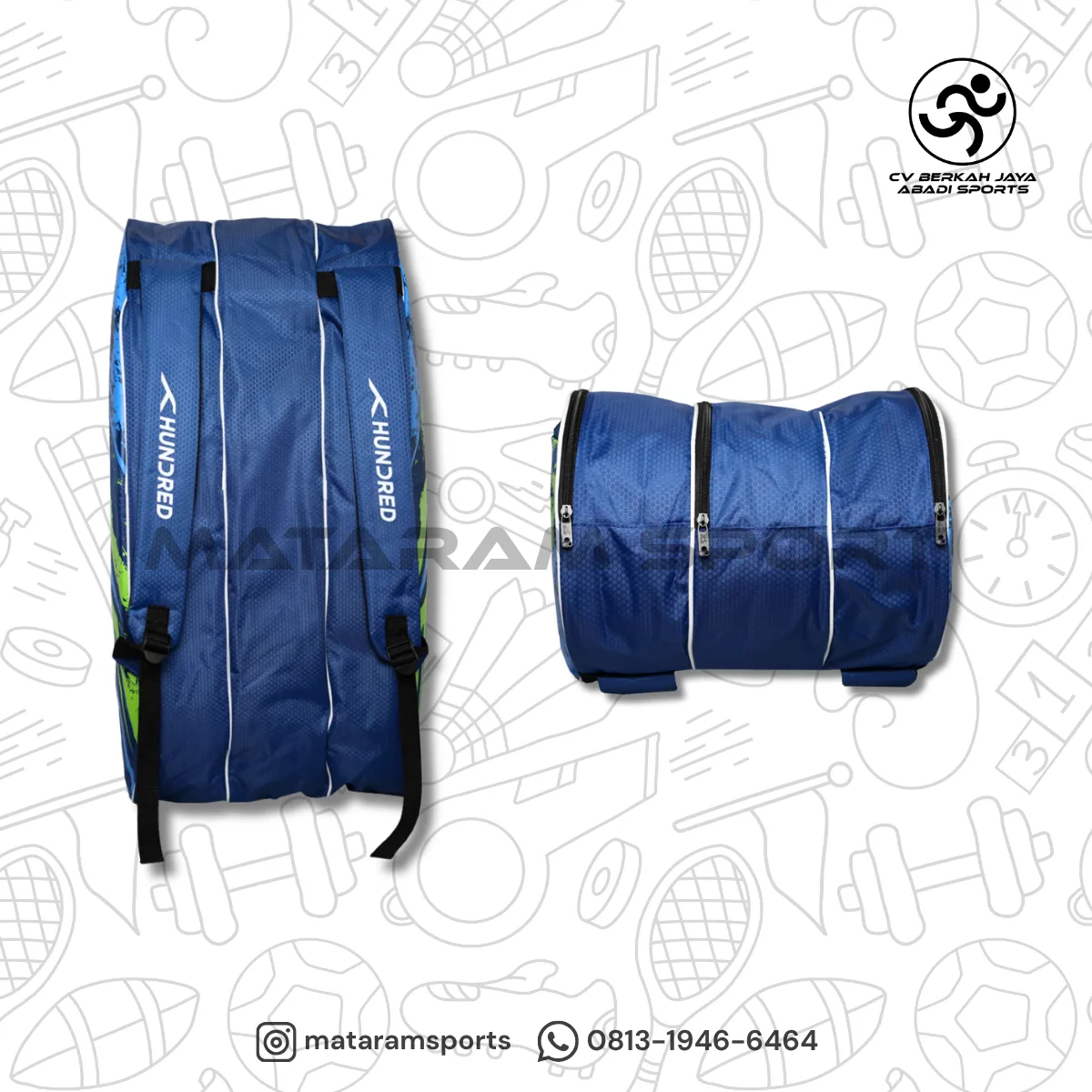 Tas Raket Badminton Hundred Type HBCC-2M100 2