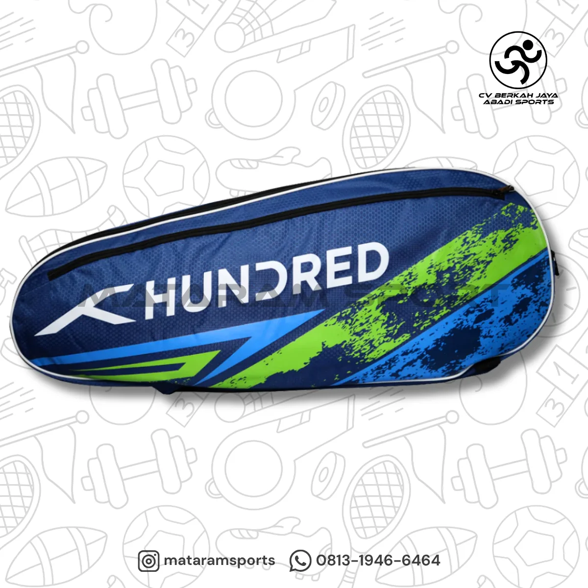 Tas Raket Badminton Hundred Type HBCC-2M100 3