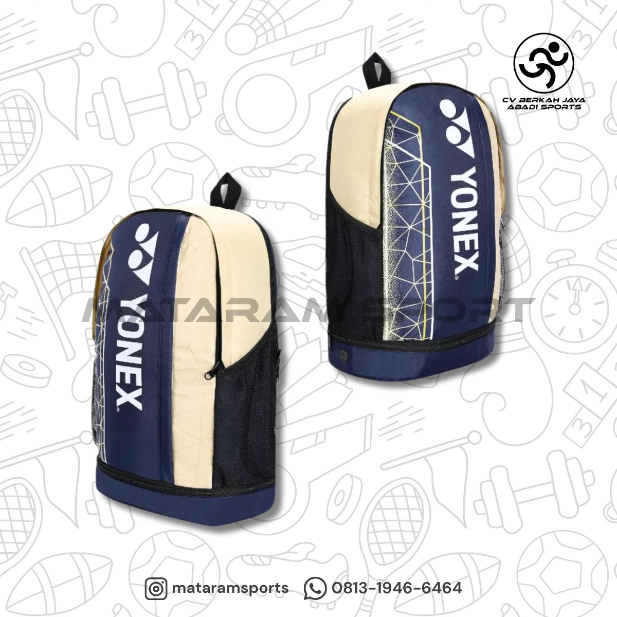 Tas Ransel Badminton / Bulu tangkis Yonex Backpack ACE 2 Series 0512 2