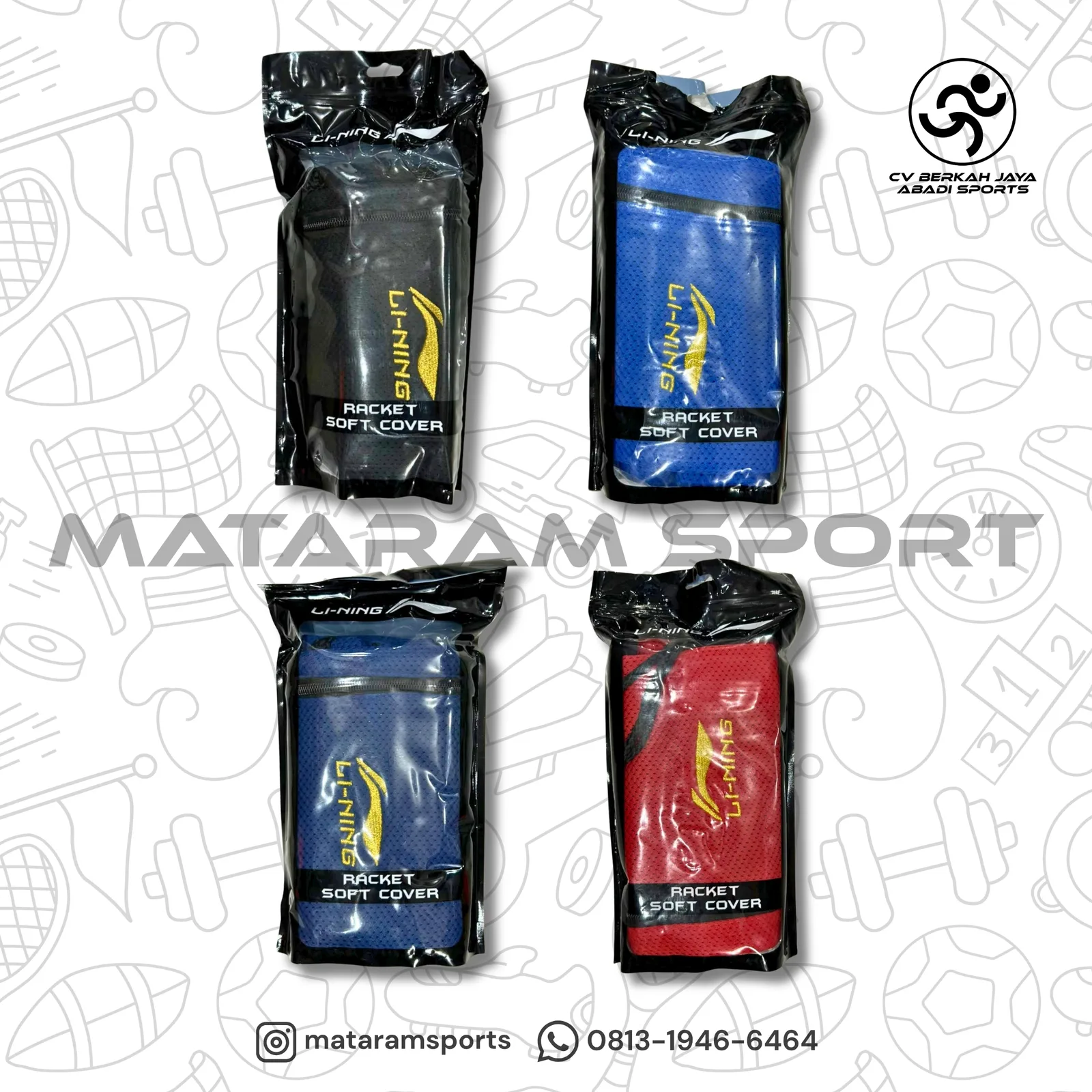 Tas Serut Raket Badminton Li-Ning ABDS845