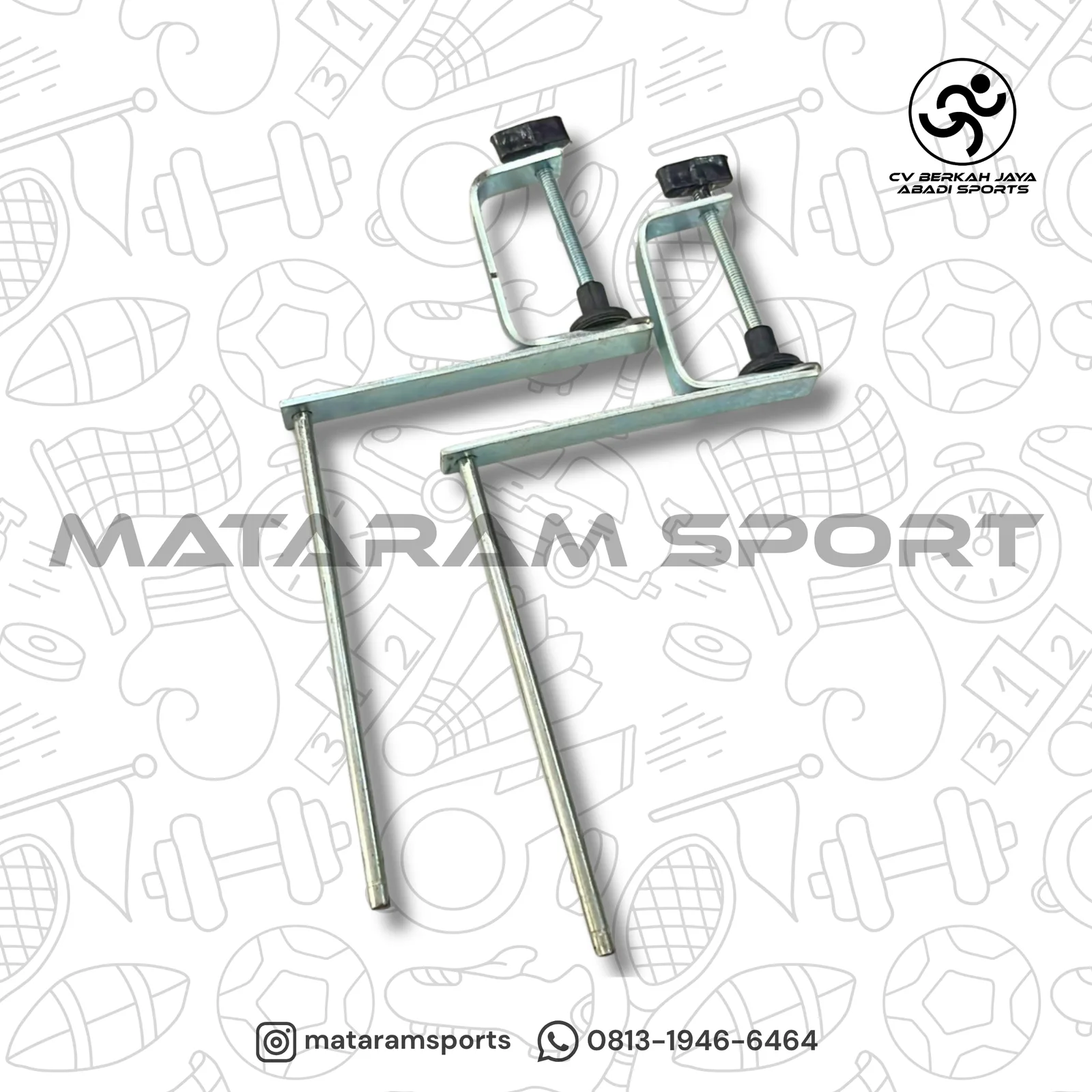 Tiang Net Pingpong Chrome