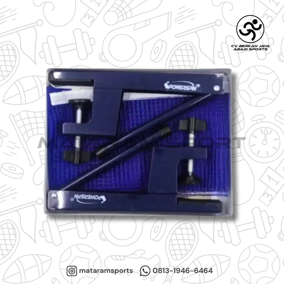 TIANG NET PINGPONG SET POWERSPIN 720 - POWERSPIN 5 STAR 3
