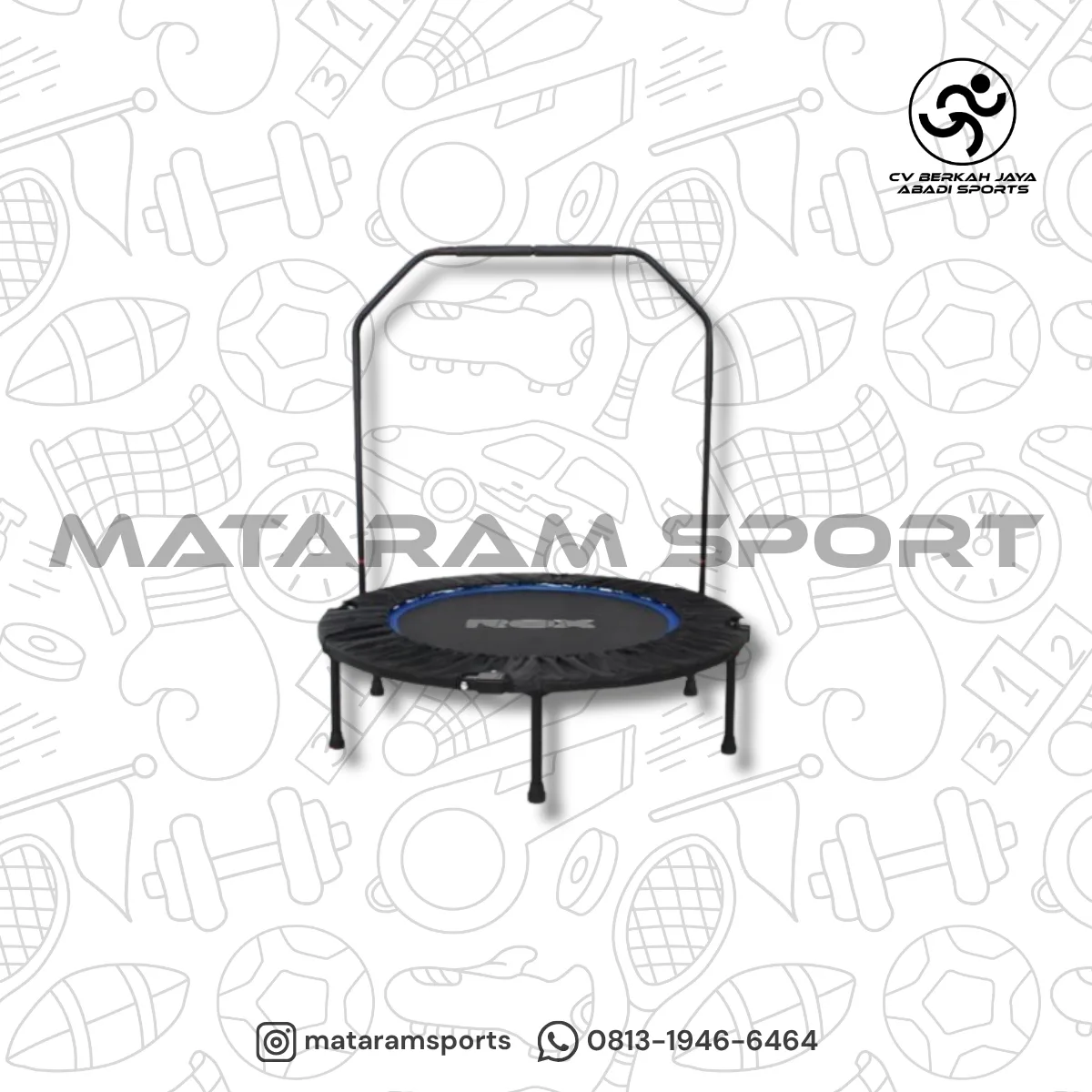 Trampolin ROX Circle TRC 05 with Handle 40 Inch
